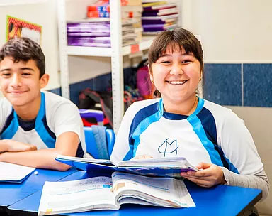 Alumnos del Colegio Madrid de Veracruz